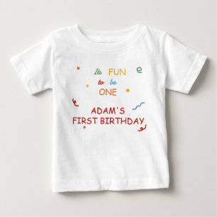 Camiseta Para Bebê É Divertido Ser Uma Faixa Colorida
