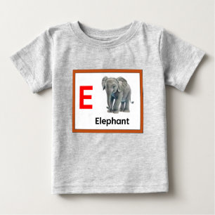 Camiseta Para Bebê E é para elefante