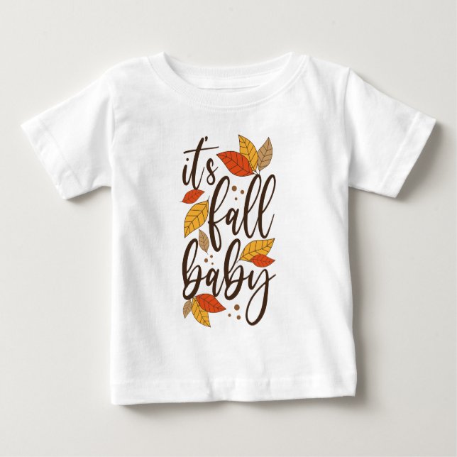 Camiseta Para Bebê É Fall Baby (Frente)