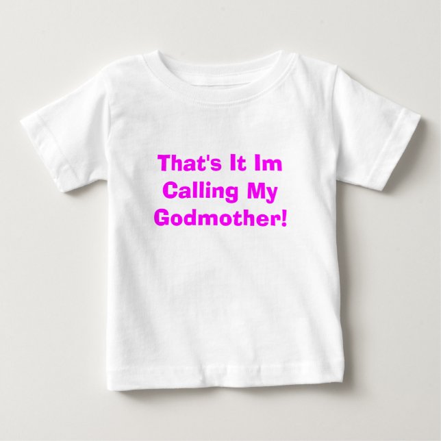 Camiseta Para Bebê É isso que estou chamando a minha madrinha! (Frente)