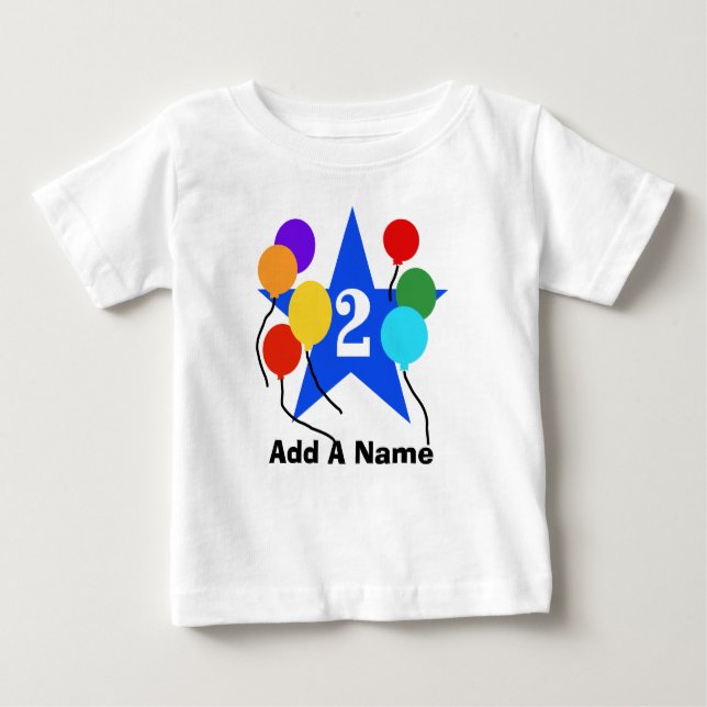 Camiseta Para Bebê É-lhe personalizado o Tshirt do segundo (Frente)