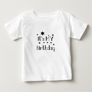 Camiseta Para Bebê É Meu Aniversário