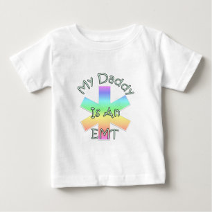 Camiseta Para Bebê E meu pai é um EMT