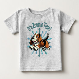 Camiseta Para Bebê É o Hound da Base de Tempo Zoomie
