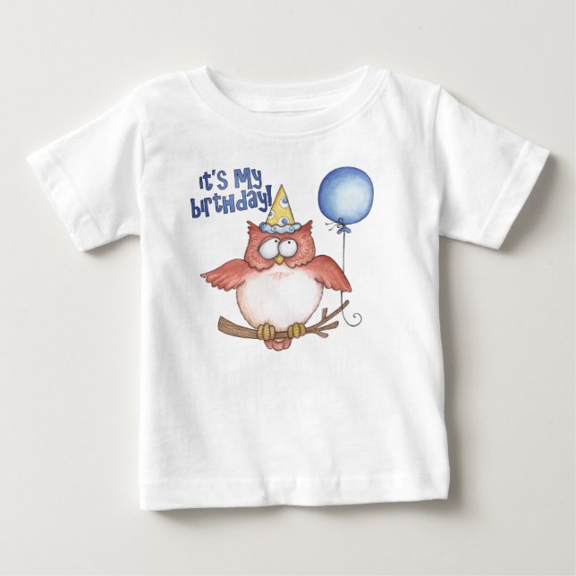 Camiseta Para Bebê É o meu aniversário! (Frente)