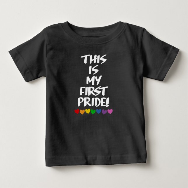 CAMISETA PARA BEBÊ É O MEU PRIMEIRO ORGULHO. (Frente)
