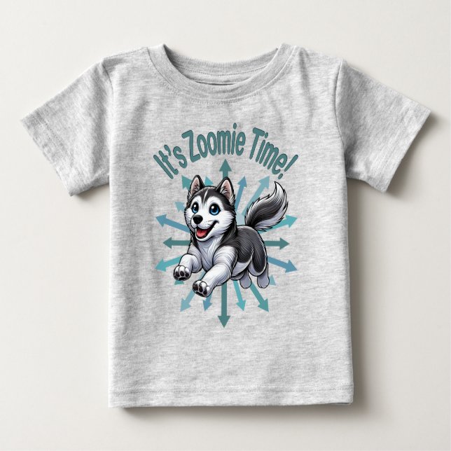Camiseta Para Bebê É o Rouco do Tempo Zoomie (Frente)