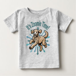 Camiseta Para Bebê É o Zoomie Time Doodle