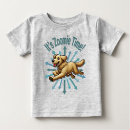 Camiseta Para Bebê É o Zoomie Time Retriever