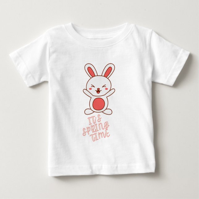 Camiseta Para Bebê É Primavera (Frente)
