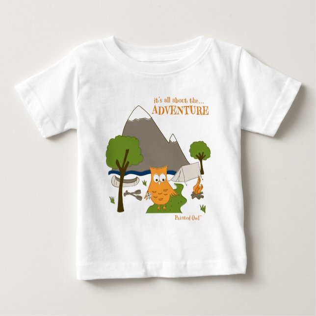 Camiseta Para Bebê É toda sobre a aventura (Frente)