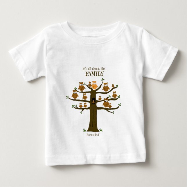 Camiseta Para Bebê É toda sobre a família (Frente)