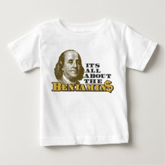 Camiseta Para Bebê É toda sobre o Benjamins