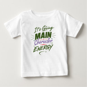 Camiseta Para Bebê É transmitindo energia de personagem principal – A