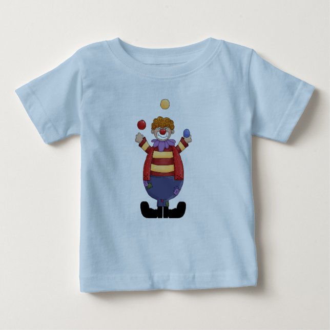 Camiseta Para Bebê É um Circo! Malabarismo Palhaço (Frente)