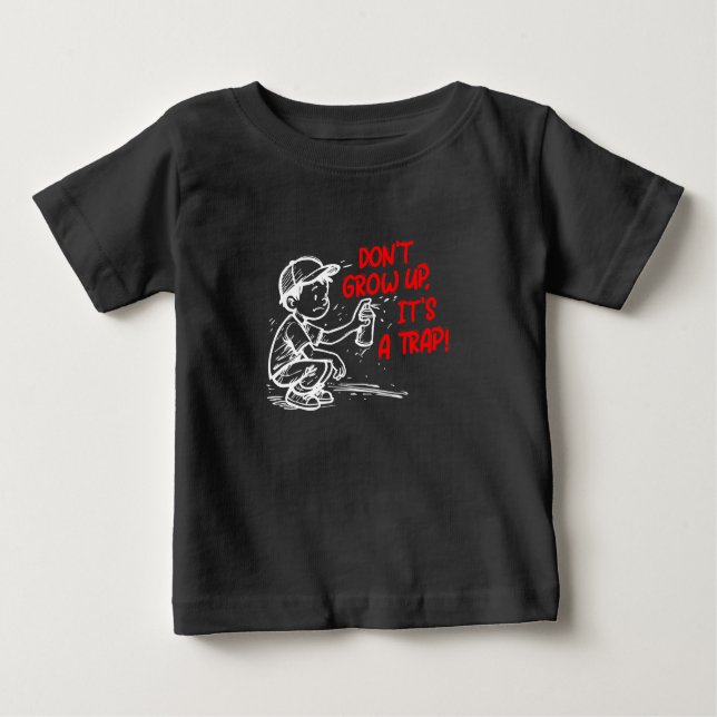 Camiseta Para Bebê É uma armadilha (Frente)