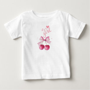 Camiseta Para Bebê É uma t-shirt do bebê de cereja