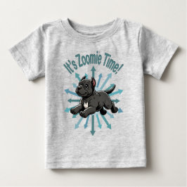 Camiseta Para Bebê É Zoomie Time Cane Corso