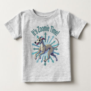 Camiseta Para Bebê É Zoomie Time Greyhound