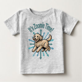 Camiseta Para Bebê É Zoomie Time Labradoodle