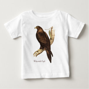 Camiseta Para Bebê Eagle atado cunha. Um pássaro de rapina magnífic