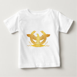 Camiseta Para Bebê Eagle dourado romano