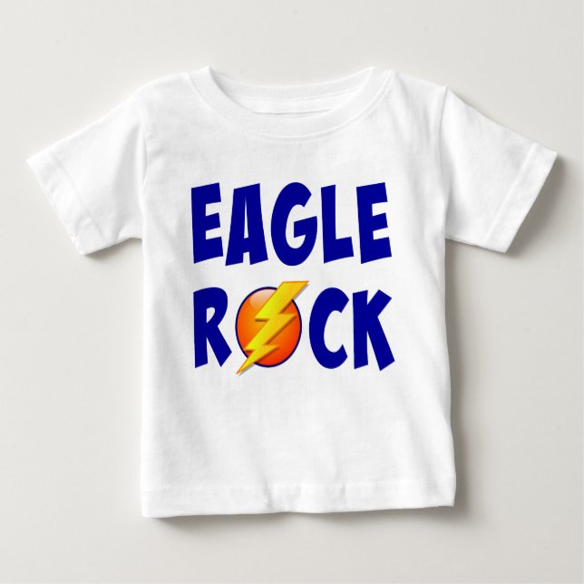 Camiseta Para Bebê Eagle Rock Lightning Bolt (Frente)