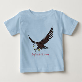 Camiseta Para Bebê Eagles Não tuíta