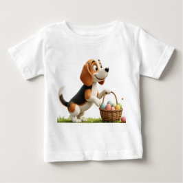 Camiseta Para Bebê easter beagle