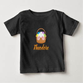 Camiseta Para Bebê Easter Personalized Baby Fine Jersey T-Shirt