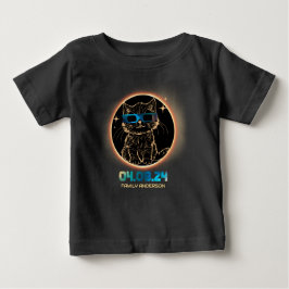 Camiseta Para Bebê Eclipse Solar Total 2024 Óculos Eclipse Solar de G