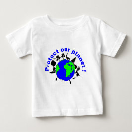 Camiseta Para Bebê Ecology