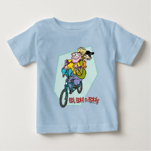Camiseta Para Bebê Ed, Edd, um Eddy numa bicicleta
