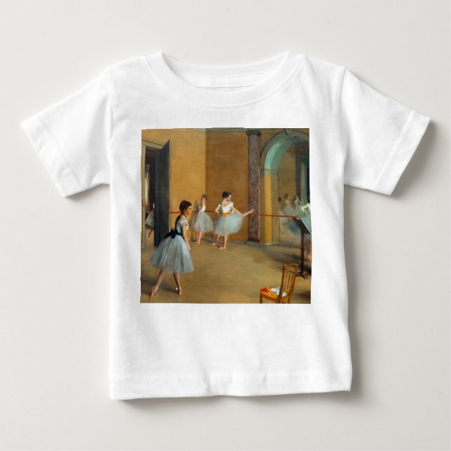 Camiseta Para Bebê Edgar Degas A Dança Foyer na Ópera (Frente)