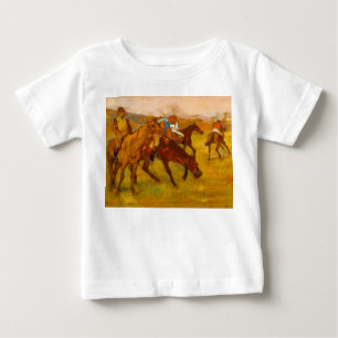 Camiseta Para Bebê Edgar Degas Antes da Corrida