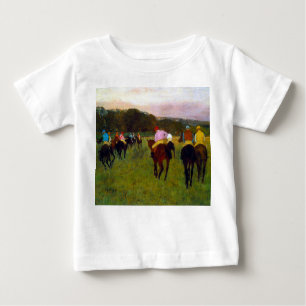 Camiseta Para Bebê Edgar Degas Race Horses em Longchamp