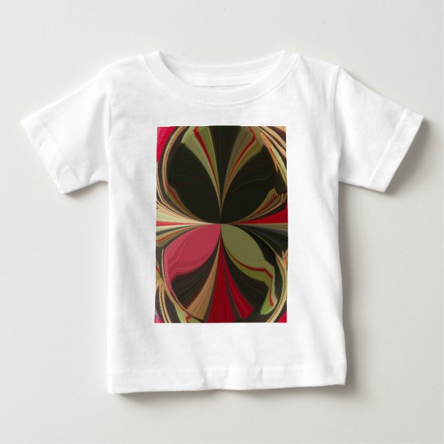 Camiseta Para Bebê Edgy Earth Kaleidoscope Art Impressão (Frente)