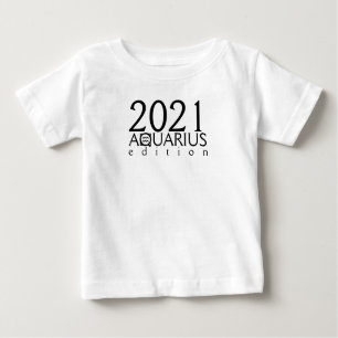 Camiseta Para Bebê Edição de Aquário 2021 com símbolo