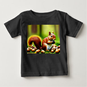 Camiseta Para Bebê Edição de Esquilo Cento