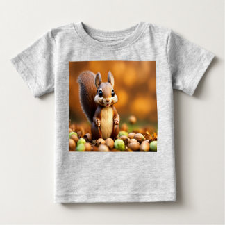 Camiseta Para Bebê Edição de Esquilo Cento
