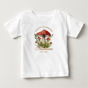 Camiseta Para Bebê Edição Mushroom