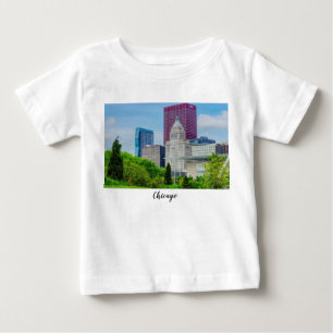 Camiseta Para Bebê Edifícios Em Chicago Baby T-Shirt