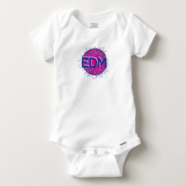 Camiseta Para Bebê EDM Rave Sleeper (Frente)
