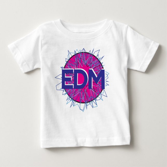 Camiseta Para Bebê EDM Rave Sleeper (Frente)