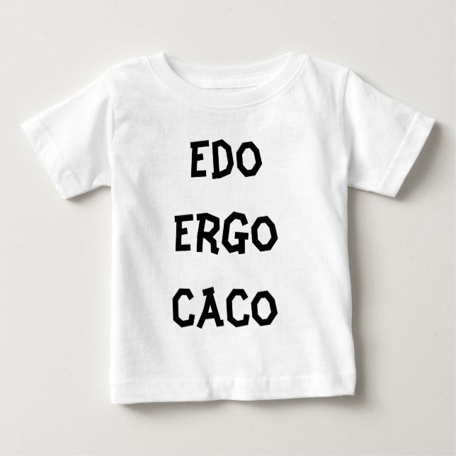 Camiseta Para Bebê Edo por conseguinte Caco (Frente)