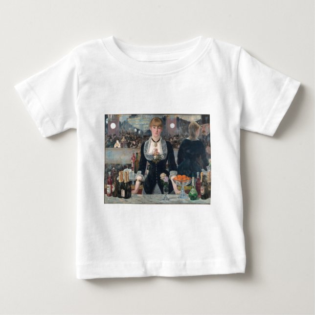 Camiseta Para Bebê Edouard Manet é um Bar no Folies-Bergère (Frente)