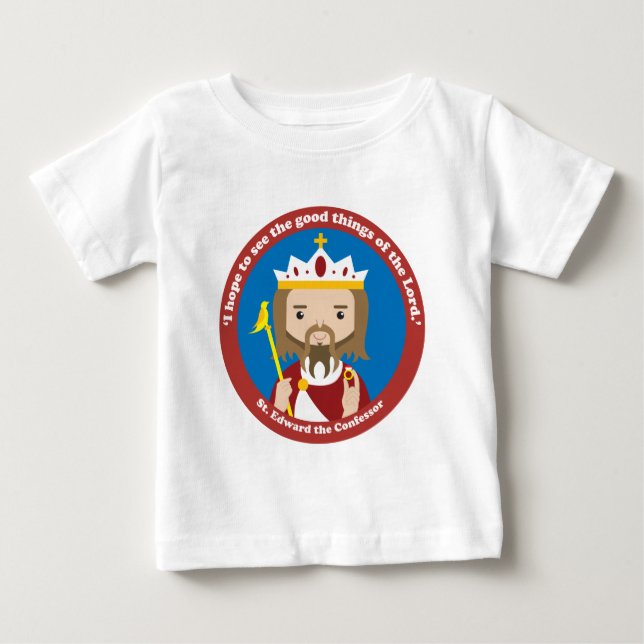 Camiseta Para Bebê Edward, o Confessor (Frente)