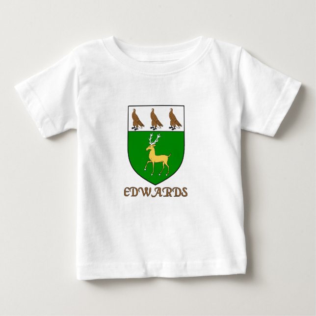 Camiseta Para Bebê Edwards Family Shield (Frente)