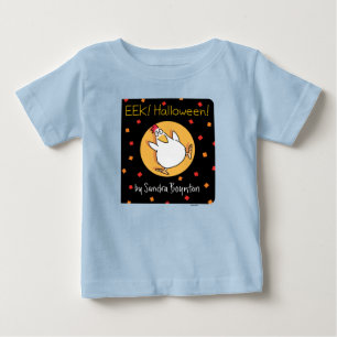 Camiseta Para Bebê EEK! HALLOWEEN! COBRIR LIVRO [bebê] Sandra Boynto