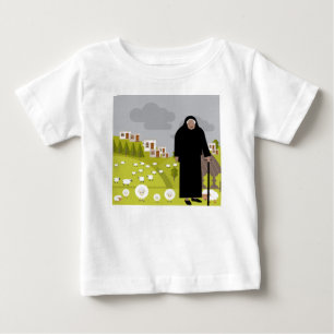Camiseta Para Bebê Efetivo de ovelhas e pastores